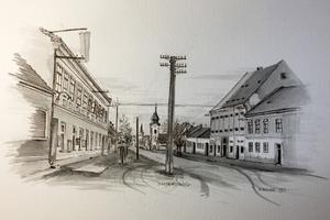 Budapester Straße 1950 Jahr, Zurndorf