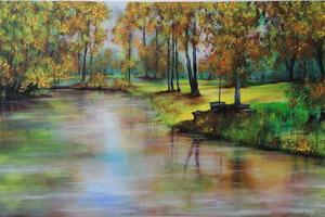 Herbst im Harrachpark, Bruck/L.