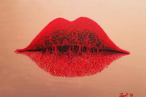 Rote Lippen