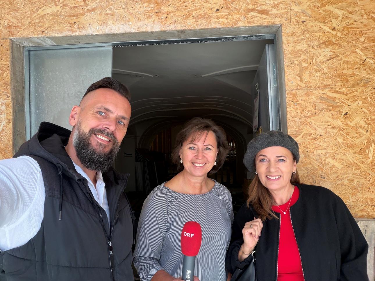Jürgen Szinovatz, Sabine Lentsch und Margit Fröhlich