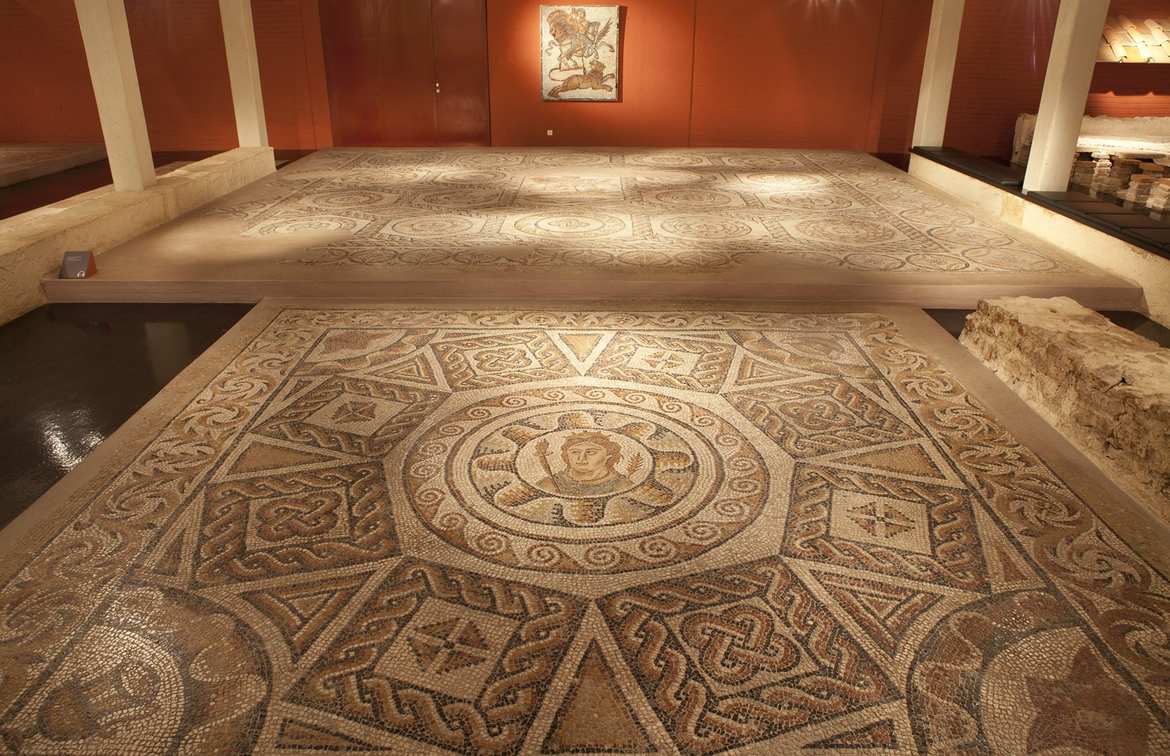Römisches Bodenmosaik, Foto: © Foto im Lohnbüro